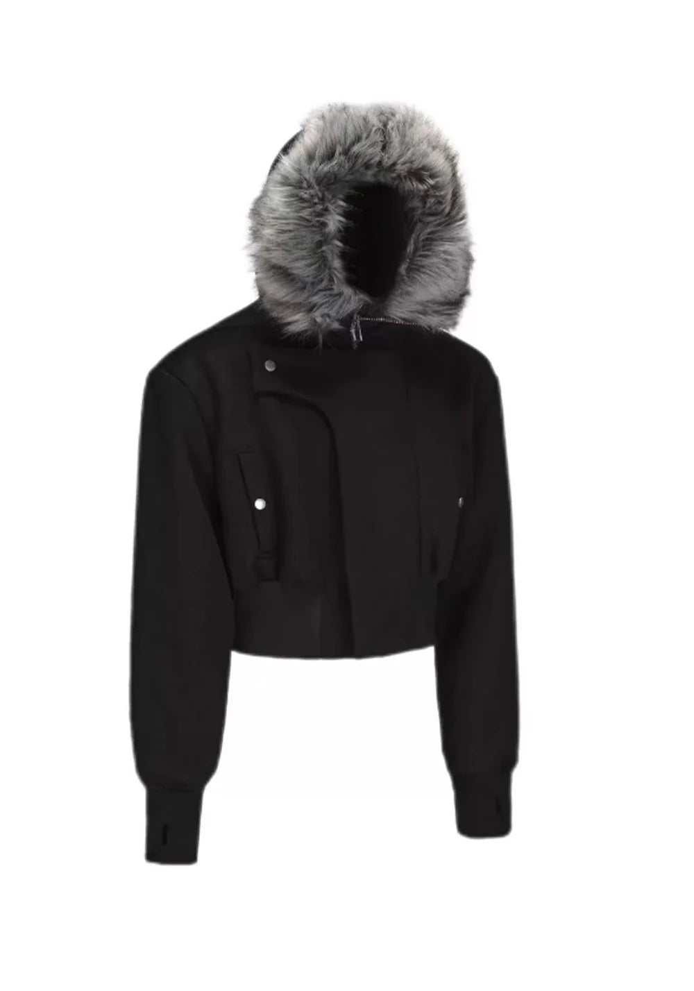 Disark Distressed Layered Cropped N2B Jacket