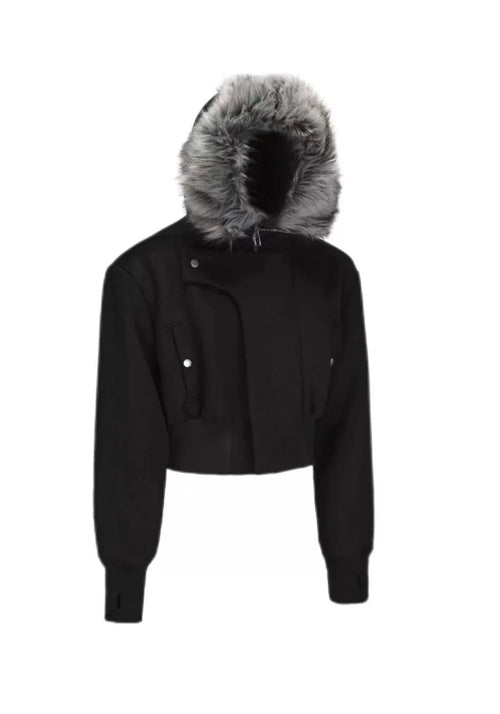 Disark Distressed Layered Cropped N2B Jacket