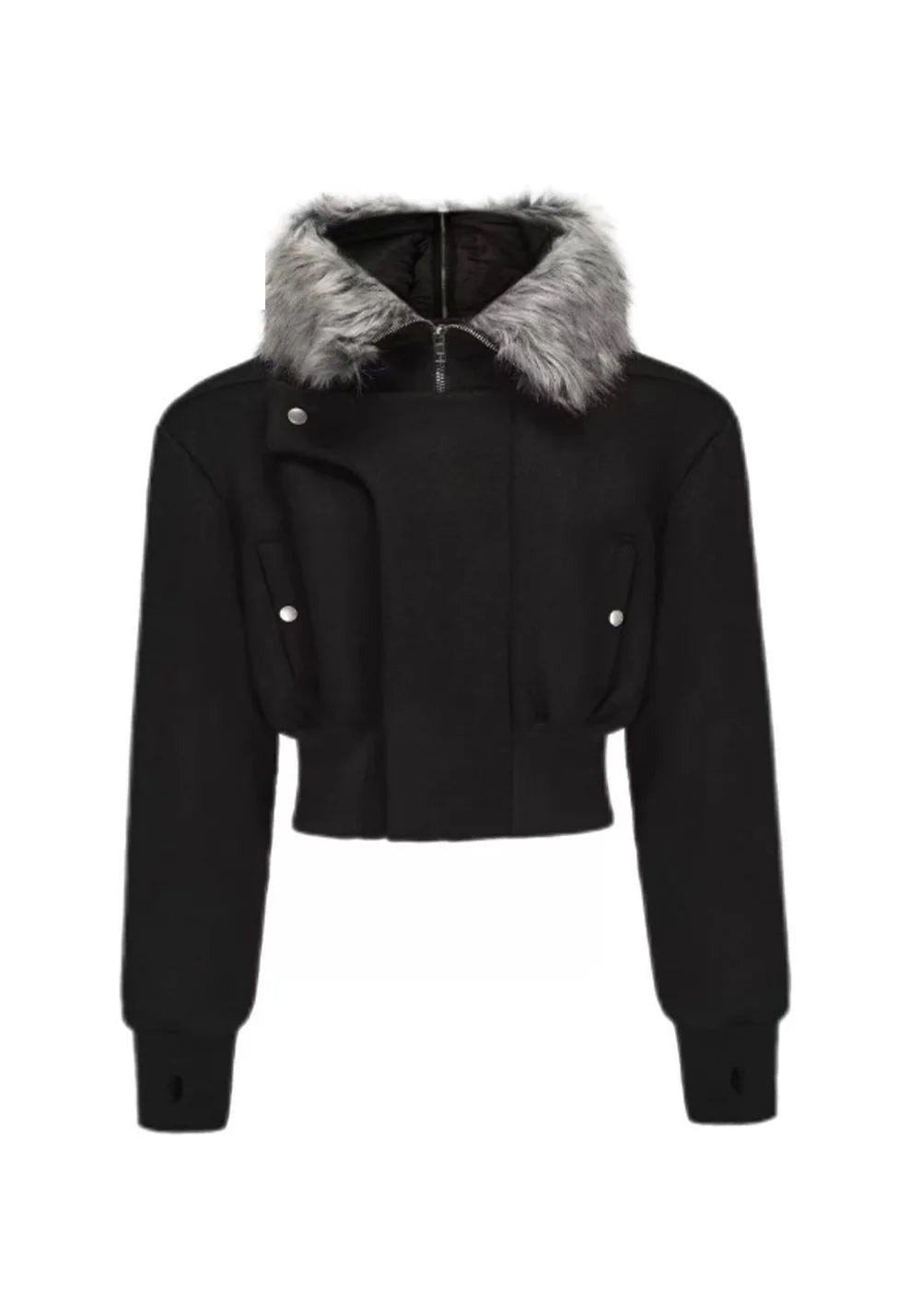 Disark Distressed Layered Cropped N2B Jacket
