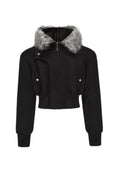 Disark Distressed Layered Cropped N2B Jacket