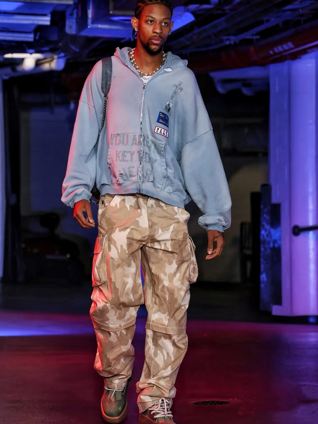 Paly Hollywood Diamond Washed Hoodie