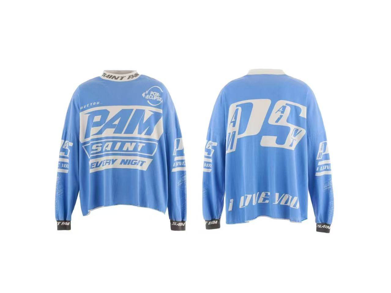 SAINT MICHAEL Distressed Loose Long-Sleeved T-shirt
