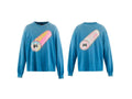 SAINT MICHAEL Blue Long-Sleeved T-shirt