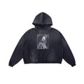 Dieu Est Avec Vous 25fw Baroque Portrait Washed Distressed Hoodie