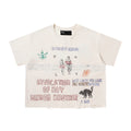 Paly Hollywood 25SS Distressed Graffiti Short-Sleeved T-shirt