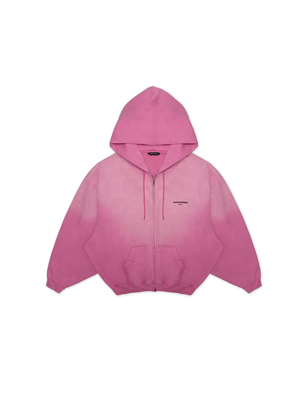 Pink hoodie on a white background