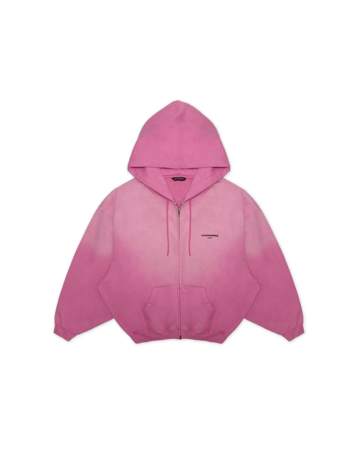 Pink hoodie on a white background